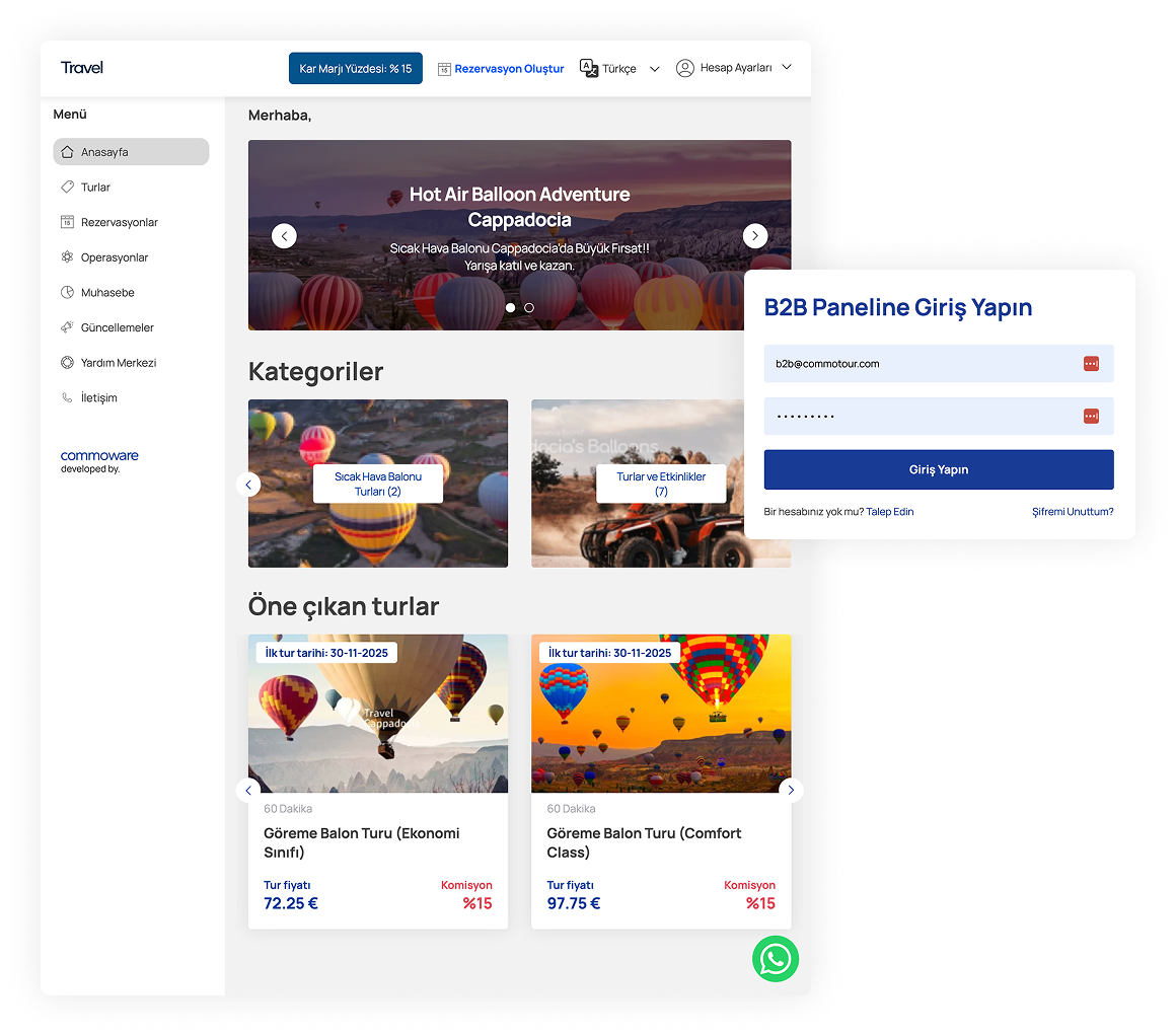Alt acentelerinize kullanışlı ve harika bir arayüz sunun!