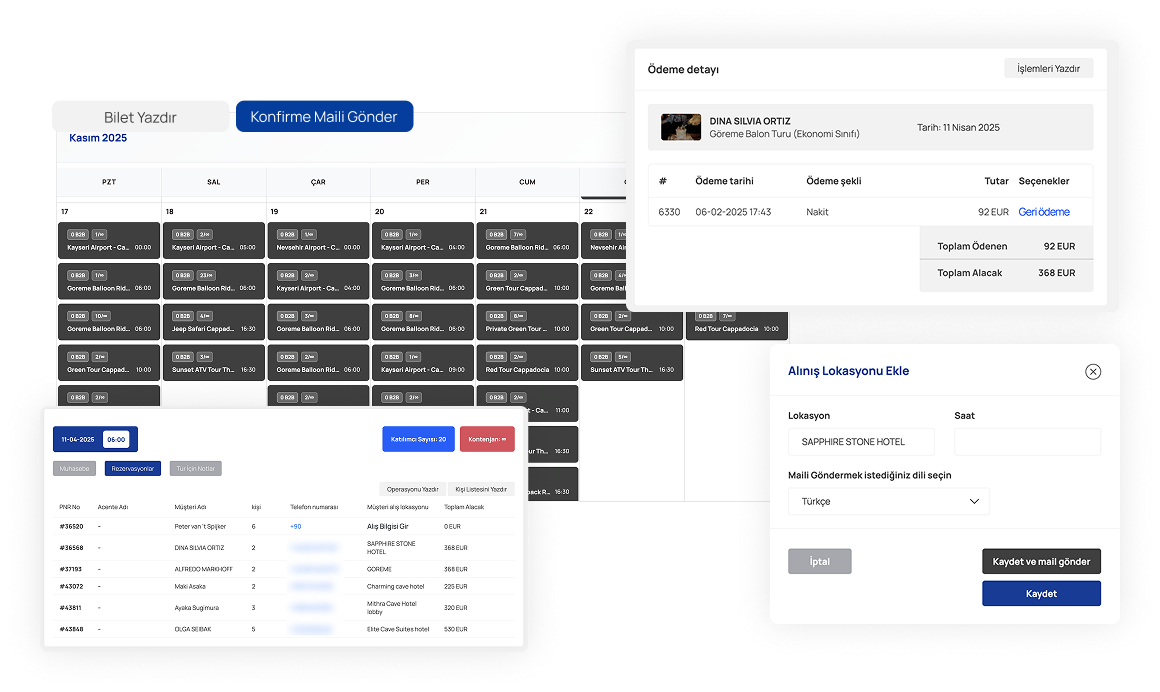 Operasyonlarınızı takip edin!