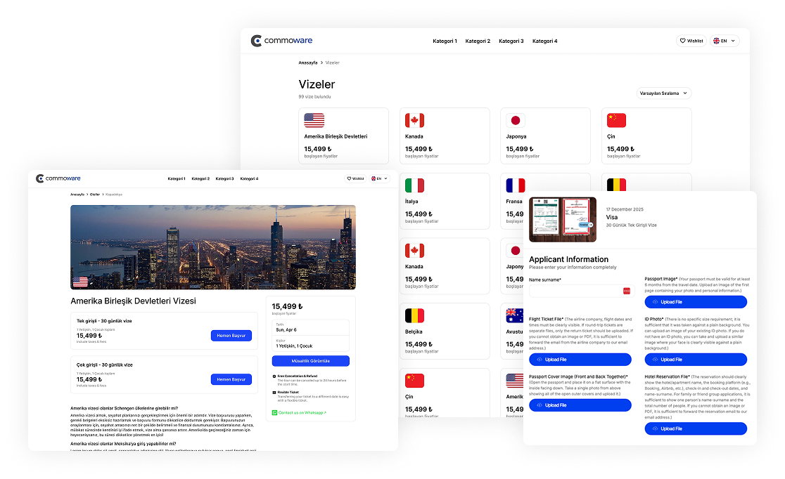 Çözümler <span>-></span> Vize