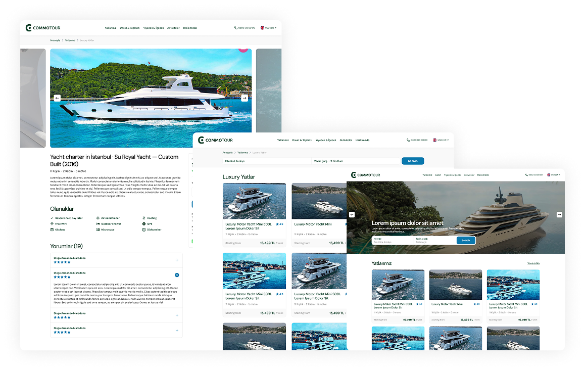 Çözümler <span>-></span> Yat