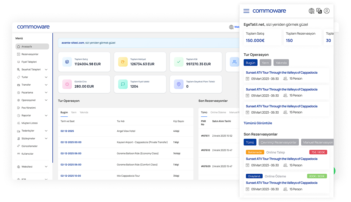 Take control of everything with a comprehensive management panel.
