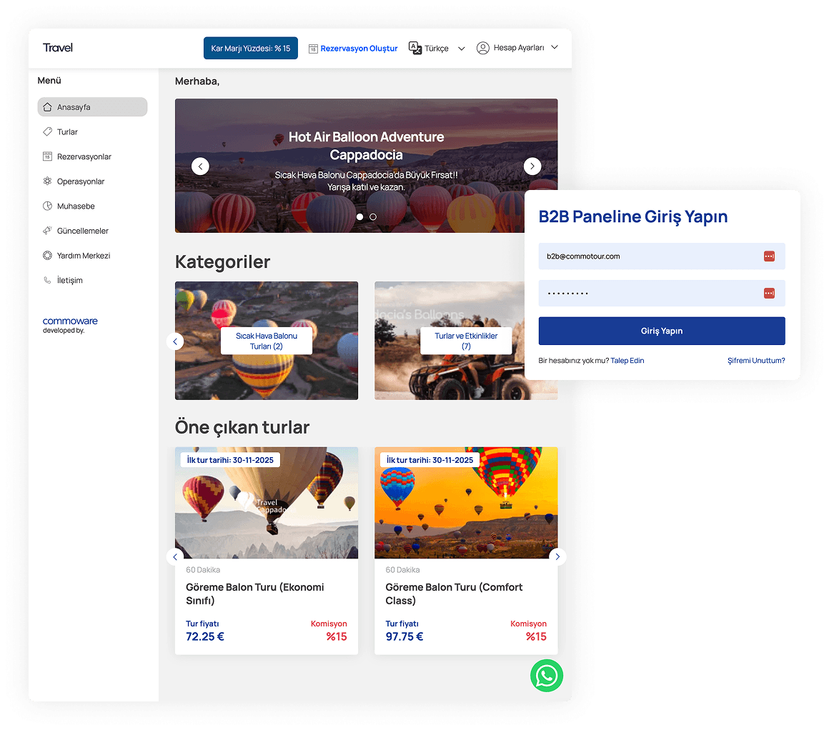 Offer a handy B2B interface