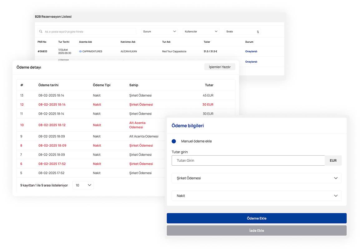 Accounting and receivables/payables tracking