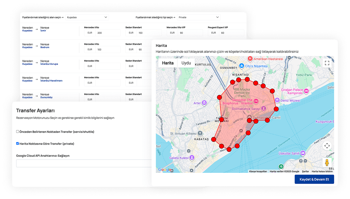 Integrated with Google Map API